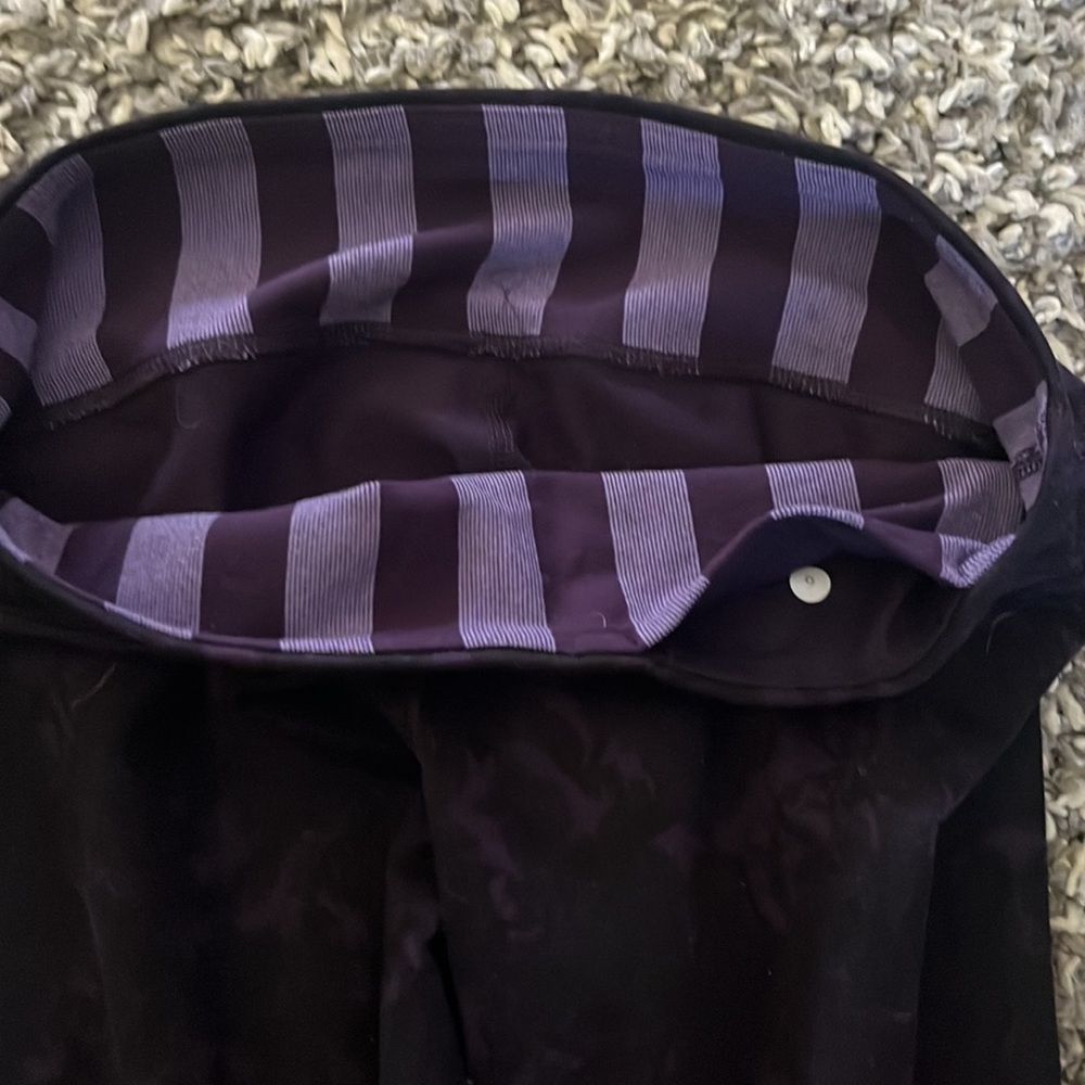 Lululemon Wunder Under Purple Floral Crop Leggings - Picture 7 of 7
